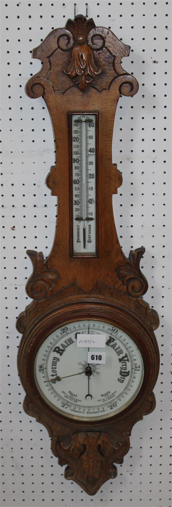 Oak barometer